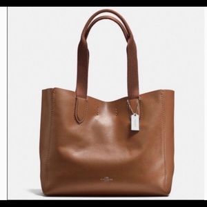 Coach Derby Tote Brown Leather